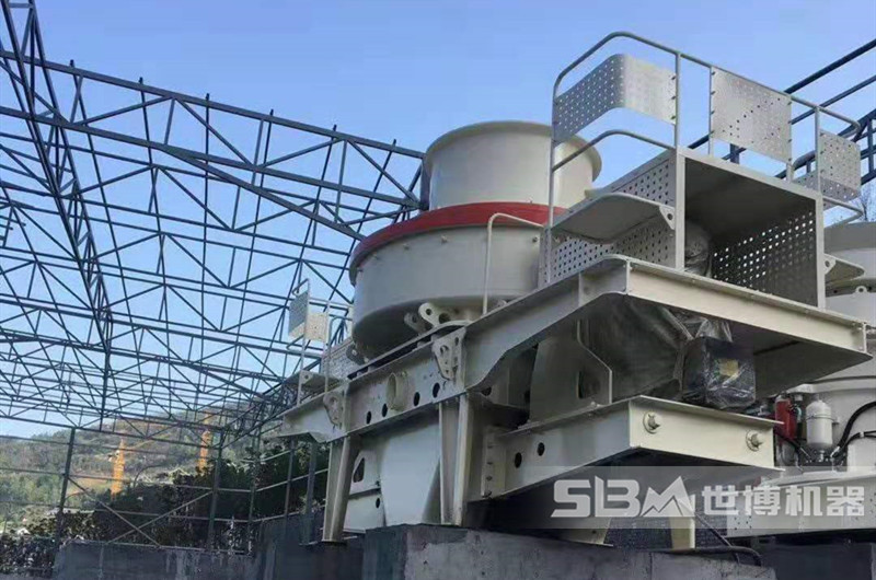 機制砂不水洗生產現場